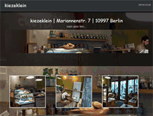 Tablet Screenshot of kiezeklein.com